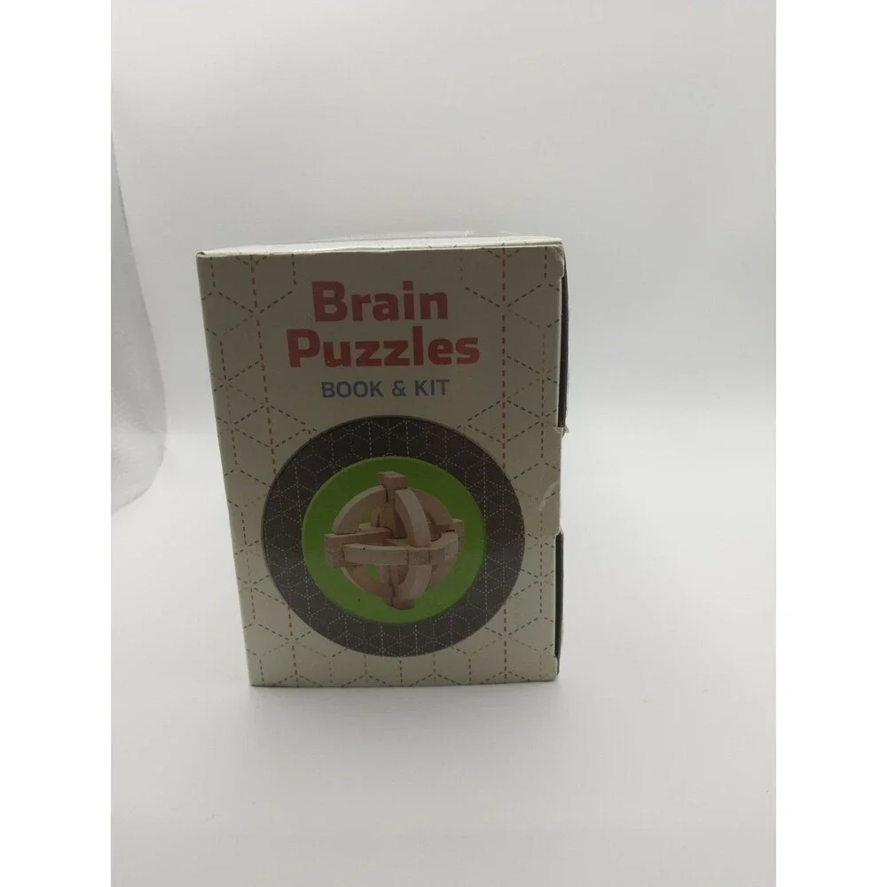 Brain Puzzles- Set Of 2 Wooden Puzzles —Mud Puddle inc. Book & Kit. New 2015 NOS